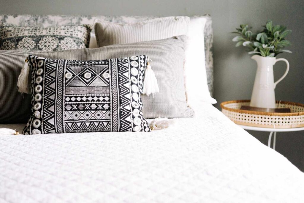 Place accent pillows