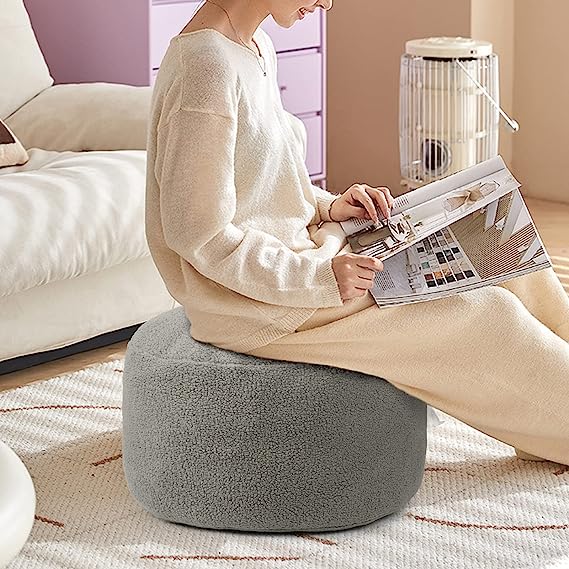 Poufs for Relaxation in the Bedroom with journal