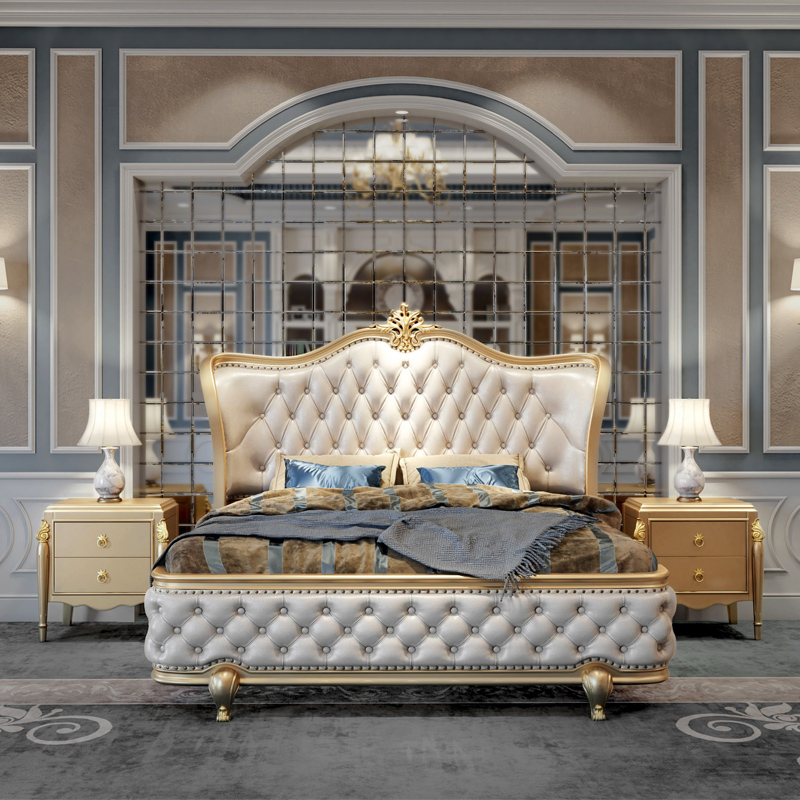 traditional luxury bed frame design