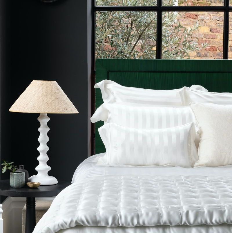Luxurious, pleasant texture of bed linen
